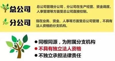 注冊子公司好還是分公司好，子公司和分公司有什么區(qū)別？